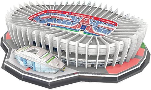 EQQHJL 3D-Puzzle DIY Gebäude Spielzeug Modell 3D Puzzle Fußballfans Gedenkgeschenk, Paris Park St Germain Stadion Modell DIY Puzzle, Gebäudemodell for Erwachsene Bausätze (42 * 35 * 7,8 cm) von EQQHJL