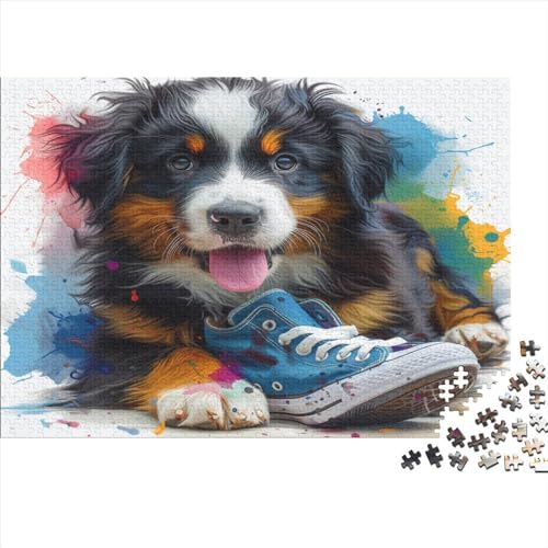 Deutscher Schäferhund Hund Puzzle 1000 Teile Puzzle Für Erwachsene Und Kinder Ab 14 Jahren Puzzel 1000pcs (75x50cm) von ERBFRIXDB