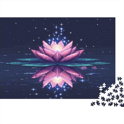 Lotus Blume Puzzle 1000 Teile Puzzle Erwachsene Schwieriges Schwer Puzzle Für Erwachsene Und Kinder Ab 14 Jahren Puzzel 1000pcs (75x50cm) von ERBFRIXDB