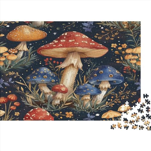 Pilze Puzzle 1000 Teile,Puzzle Für Erwachsene, Impossible Puzzle, GesKükenlichkeitsspiel Für Die Ganze Familie,Puzzle Farbenfrohes,Puzzle-Geschenk,RaumdekoRatteion Puzzel 1000pcs (75x50cm) von ERBFRIXDB