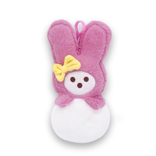 ERDBZCHU Osterhase Plüschtier, 8,26 Zoll dekorative niedliche Tier Hase Plüschpuppe, Osterkorb Stuffer (Rosa) von ERDBZCHU