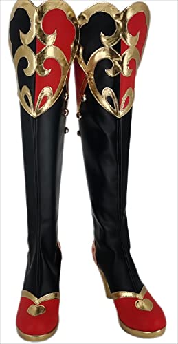 ERIMEI Manga World Cosplay Stiefel Schuhe for Twisted Wonderland Riddle rosehearts Red von ERIMEI