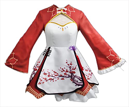 ERIMEI Mission Xiaoman Cosplay Kostüm for Re Zero Starting Life in Another World Ram red von ERIMEI