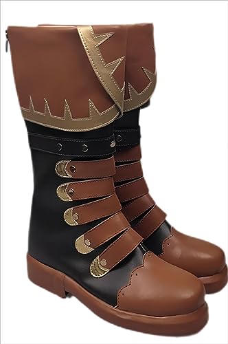 ERIMEI Sparkle Cosplay Stiefel Schuhe for Diluc Ragnvindr Brown von ERIMEI