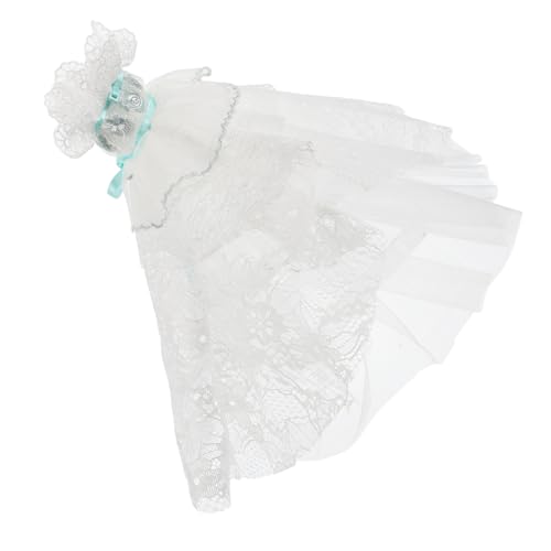 1 Satz Puppenkleidung Kleid-ersatz-Requisite Puppe Romantisches Hochzeitskleid Wiederverwendbares Puppenkleid Wiederverwendbares Puppenkostüm Kleines Puppenkleid Kunststoff ERINGOGO von ERINGOGO