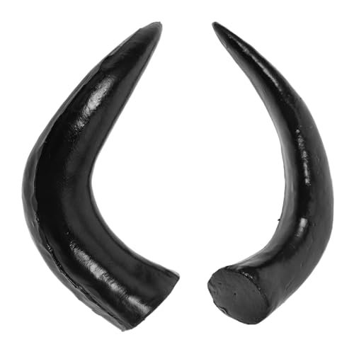 ERINGOGO 1 Paar Haarband- Und Haarspangen-accessoires Hörner Teufelsklammern Haarspangen Aus Horn Haarspangen Aus Teufelshorn Horn-stirnband-cosplay Dämonenhorn Kostüm Plastik Black von ERINGOGO