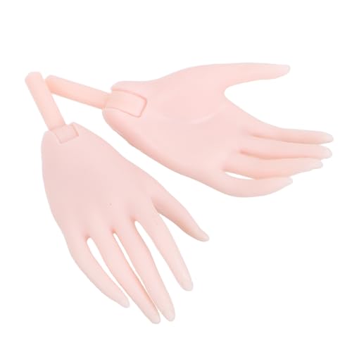 ERINGOGO 1 Paar Puppenpalme Puppenhände Für Puppe Puppenhandteile Mini-Hand Für Puppe Ausstellungsständer Für Handmodelle Hand-spa Handpuppe Zubehör Für Minipuppen Mini-hände Beige Plastik von ERINGOGO