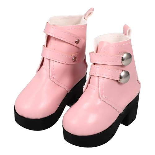 ERINGOGO 1 Paar Puppenstiefel Hohe Stiefel Puppenschuhe Puppen-High-Heels Für 18-Zoll-Puppen Miniatur-Kleidungszubehör von ERINGOGO