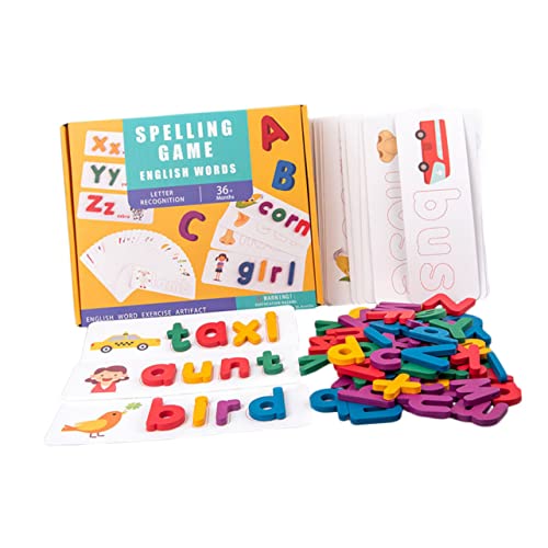 ERINGOGO 1 Satz 26 Englische Buchstaben Wortspiel Kinderspielzeug B Wörter Lernspielzeug Lustige Blöcke Kognitive Karte Lernspielzeug Puzzle Passendes Buchstaben von ERINGOGO