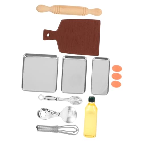 ERINGOGO 1 Satz Backzubehör für die Küche Miniatur Zauberstab klein Hände Figur puppenhauszubehör Dollhouse Accessories küchengeräte Simulation Backwerkzeuge Mini-Eiermischer Holz von ERINGOGO