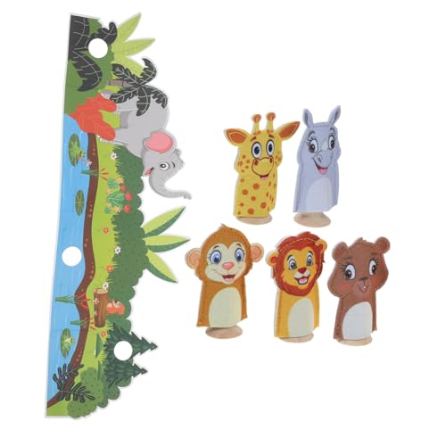 ERINGOGO 1 Satz Fingerpuppen aus Filz Spielzeug für Kinder interaktives Spielzeug kinderpuppen handpuppen Kinder holzpuppen Tierische Fingerpuppen für Kinder Tierhand-Fingerpuppe gefühlt von ERINGOGO