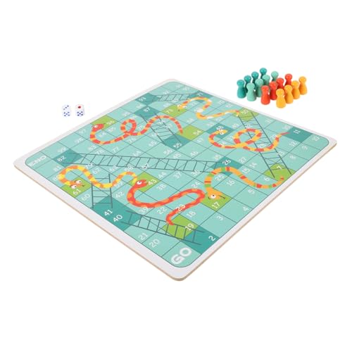 ERINGOGO 1 Satz Fliegendes Schlangenschach Aus Holz Kinderschach Fliegendes Schach Brettspiele Für Schach Für Anfänger Zappeln Sie EIN Schachbrett Tragbares Spiel von ERINGOGO