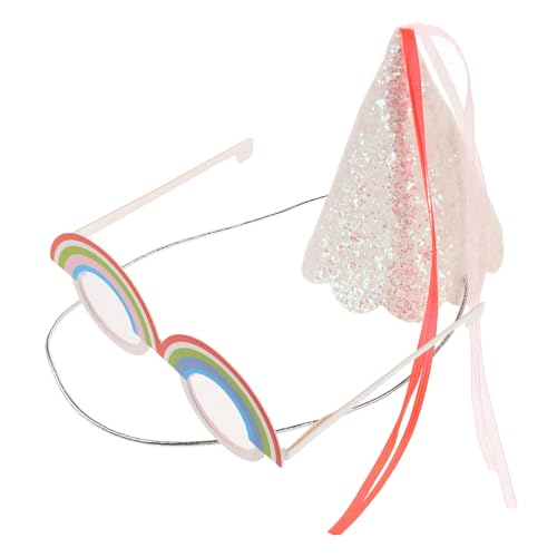 ERINGOGO 1 Satz Geburtstag Requisiten Clownhut Partyzubehör Alles Zum Geburtstag Zubehör Geburtstagsbrille Für Kinder Geburtstag Sonnenbrille Brillen Lustige Partyhüte Papier von ERINGOGO