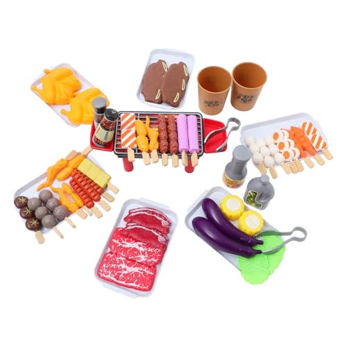 ERINGOGO 1 Satz Grillspielzeug Grillzange Küchenspielzeug Zum Kinderspielhaus Interaktives Kochspielset Kinderspielzeug Grill Rollenspiel Für Die Grillküche von ERINGOGO