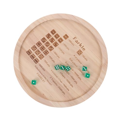 ERINGOGO 1satz Holzspielset Farkle Würfelspiel Mit Praktischem Würfeltablett Würfeln Für Und Brettspiele Leicht Und Tragbar Für Unterwegs ERINGOGO 1satz Holzspielset Farkle Würfelspiel Mit Praktischem Würfeltablett Würfeln Für Und Brettspiele Leicht Und Tragbar Für Unterwegs von ERINGOGO