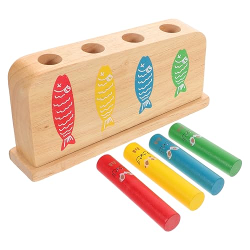 ERINGOGO Kätzchen Lernspielzeug Katze Interaktives Spielzeug Für Die Früherziehung Holz Lernspiel Set von ERINGOGO