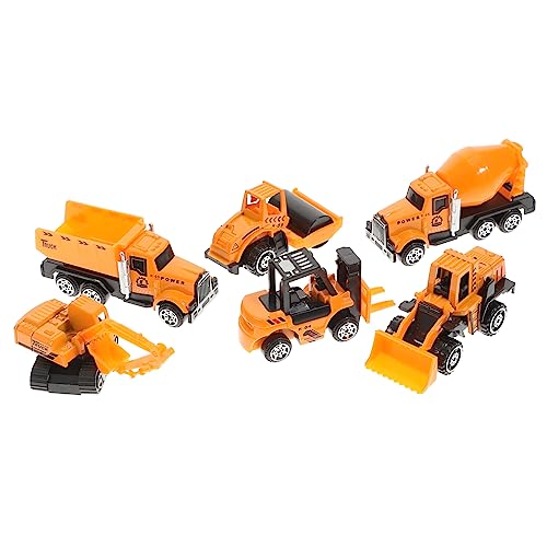 ERINGOGO 1 Satz Kinderautospielzeug kinderfahrzeug Fahrzeug puppenwagen zabawki stymulujące rozwój Toy Set spielzeugbagger Set buggys Engineering-LKW Bauwagen Yellow von ERINGOGO