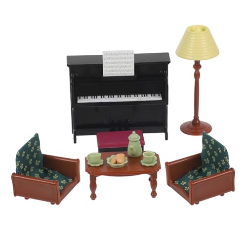 ERINGOGO 1 Satz Klaviersofa- für wohnzimmermöbel Miniaturklavier Klavier-Modell Klavier-Set Häuser Puppe Dekoration Miniaturornament Miniatur-Klavierdekor von ERINGOGO