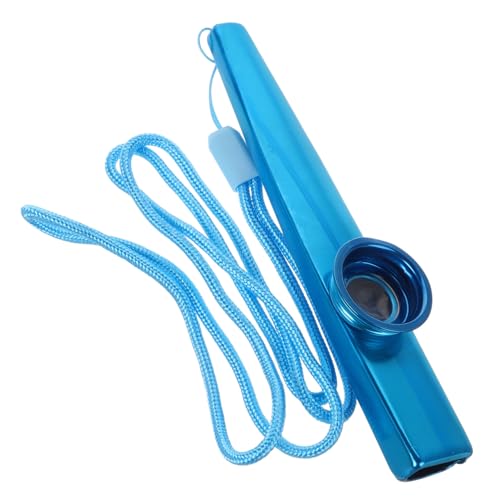 ERINGOGO 1 Satz Musikalisches Spielzeug Für Kinder Erwachsenes Instrument Haushalts-kazoos Kazoo-Spielzeug Gitarren-Kazoo-Partner Kazoo Aus Metall Performance-Musikinstrument Stoff Blue von ERINGOGO