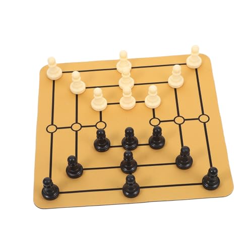 ERINGOGO 1 Satz Neun Figuren Schach Tisch Brettspiel Desktop-schachspaß Traditionelles Spiel Spielbrett Tischspaß Tischversammlung Sammeltafel Traditionelle Tischplatte Tragbares Schach Abs von ERINGOGO