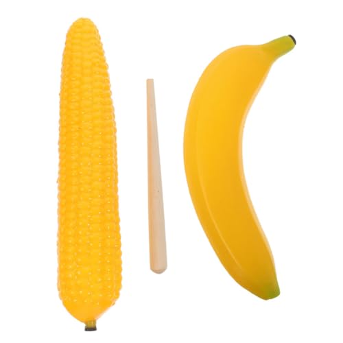 ERINGOGO 1 Satz Obst-Sandkasten- interaktives sensorisches Corn Shape Geräte Kindershaker Musik fruchtförmiges Schlaginstrument lustiges Abs von ERINGOGO