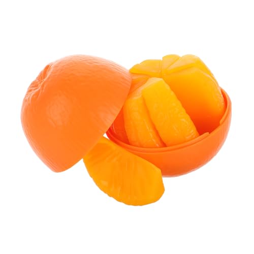 ERINGOGO 1 Satz Orangefarbenes Kinderpuzzle Kinder Orangenpuzzle D Puzzle Spielzeug Hand-Auge-Koordination Spielzeug Obst- und Gemüse-Puzzlespiel Lernpuzzle für Kinder Kunststoff Kunststoff von ERINGOGO