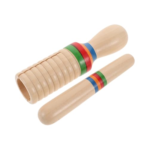 ERINGOGO 1 Satz Pädagogisches Musikalisches Pädagogisches Instrument Für Percussion-Instrument Mit Einem Eingängigen Ring Musikinstrument Aus Holz Hölzern Beige von ERINGOGO