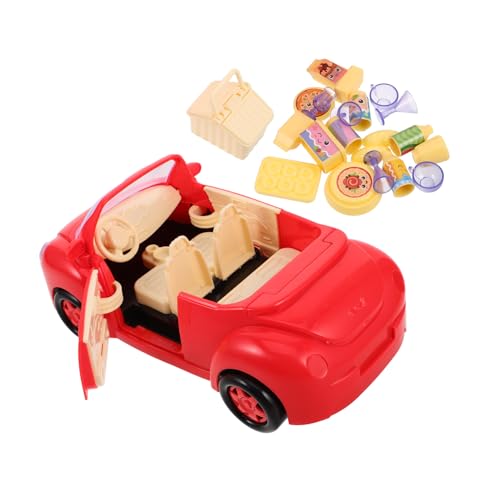 ERINGOGO 1 Satz Picknick-spielzeugwagen Rollenspielpuppen Mikropuppen Hamster-geburtstagsdekorationen Kunsteier Desktop-Kaninchen Wasserspielzeug Für Kleinkinder 1-3 Wohnwagenpuppen Plastik von ERINGOGO