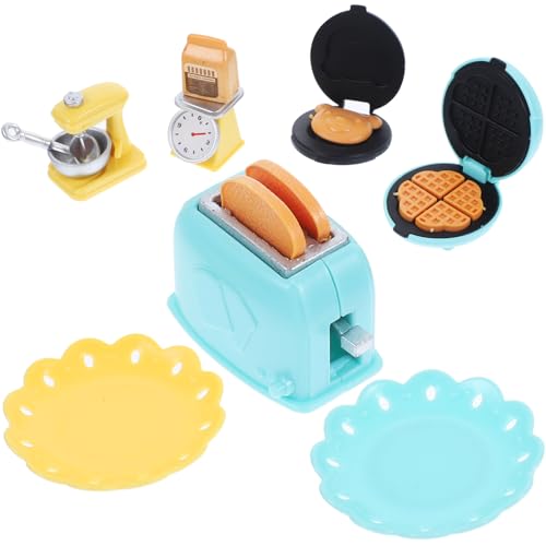 ERINGOGO 1 Set Mini Küche Spielzeug für Jungen und Mädchen Puppe Modell Zubehör Backen Set Montage von ERINGOGO