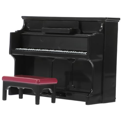 ERINGOGO 1 Satz Puppenhaus-Klavier Mini-Piano-Modell Miniaturen Mini-klavierdekoration Modern Möbel Mini-Piano-Statue Mini-Piano-skulptur Miniatur-musikinstrumente Black von ERINGOGO