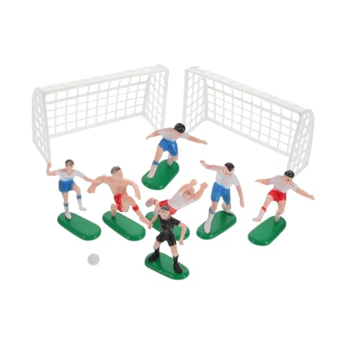 ERINGOGO 1 Satz Puppenhaus-fußball-Set Fußball-Topper Für Kuchen Fußball-kucheneinsatz Fußball-geburtstagstorte Topper Fußballsportlermodell Fußballsportler-modellspielzeug Plastik von ERINGOGO