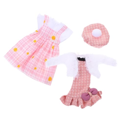 ERINGOGO 1 Satz Puppenkleidung Puppenkleid Für Dekoratives Puppenkleid Wiederverwendbares Puppenkleid Puppenrock Für Mädchen Austauschbarer Puppenrock Zarter Puppenrock Rosa Plüsch von ERINGOGO