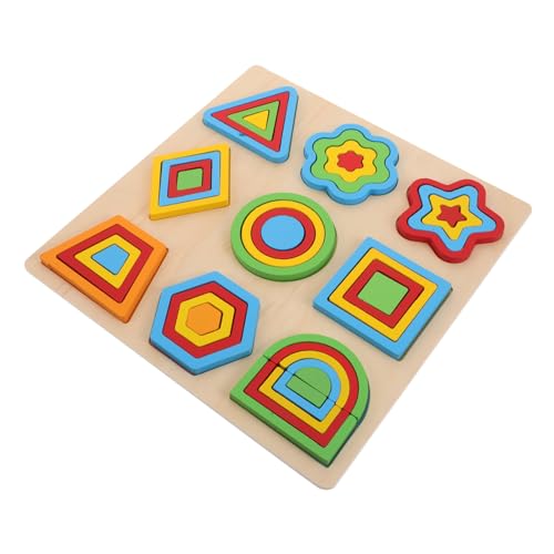 ERINGOGO 1 Satz Puzzle- für die frühe Bildung für Kleinkinder -Rätsel interaktives Montessori- aus Holz Rätsel für von ERINGOGO