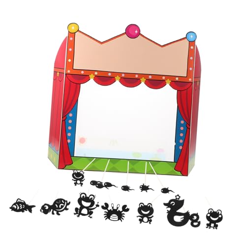 ERINGOGO 1 Satz Schattenpuppenbühne Puppenspiel Spielzeug Selber Machen Puppenbausatz Selber Machen Schattenpuppenspiel Selber Machen Puppentheater Schattenpuppenmaterial Experiment Papier von ERINGOGO