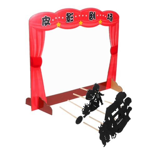 ERINGOGO 1 Satz Schattenspielspielzeug Chinesische Marionetten Handgefertigte Schattenfiguren Marionetten-schattenpuppen Bildungsspielzeug Vorgetäuschte Schattenpuppen -Kits PVC von ERINGOGO