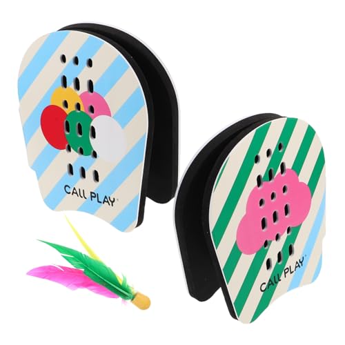 ERINGOGO 1 Satz Shouban-Badminton für Outdoor Spiele familienspiel Garten Spiele kinderspielzeug Pickleball-Paddeltasche Badminton-Federbälle Pickleball-Tasche Plastik von ERINGOGO