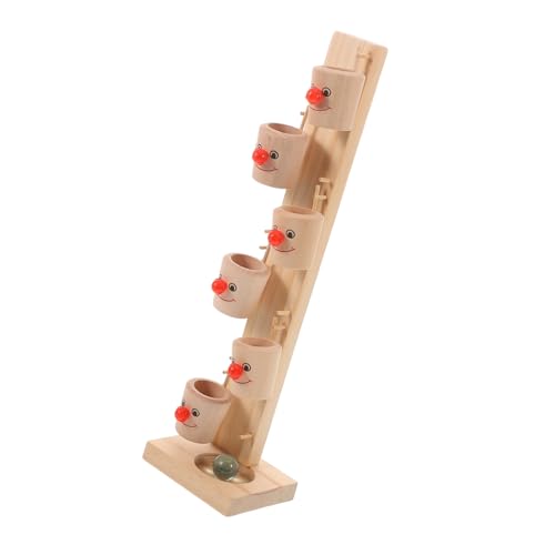 ERINGOGO 1 Satz Spieltisch Aus Holz Verschiebbarer Kugelturm Kleinkindspielzeug Entwicklungsspielzeug Kugelfallturm Spielzeugbälle Für Kinder Kinderspielzeug Babyballspielzeug Glas von ERINGOGO