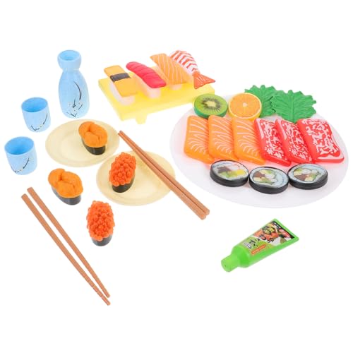 ERINGOGO 1 Satz Sushi-Simulation Mini-hausverzierung Gefälschtes Sushi Miniatur-Rollenspiel Miniatur-Sushi-Modell Geben Vor, Zu Sein Winziges Lebensmittelmodell Plastik von ERINGOGO