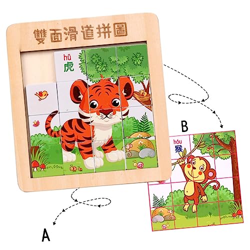 ERINGOGO Holzpuzzle für Kinder Finger Schiebepuzzle Pädagogisches Bausteinspielzeug Interaktives Holzspielzeug für Jungen und Mädchen Sicheres und Langlebiges Spielzeug ERINGOGO Holzpuzzle für Kinder Finger Schiebepuzzle Pädagogisches Bausteinspielzeug Interaktives Holzspielzeug für Jungen und Mädchen Sicheres und Langlebiges Spielzeug von ERINGOGO