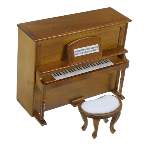 ERINGOGO 1 Satz bastelzeug miniaturfiguren Decor Miniature House Piano Miniaturen Miniatur-Klavier Miniatur-Puppenhaus Mini-Möbel Puppenhaus-Miniaturzubehör puppenhaus zubehör Mini Holz von ERINGOGO