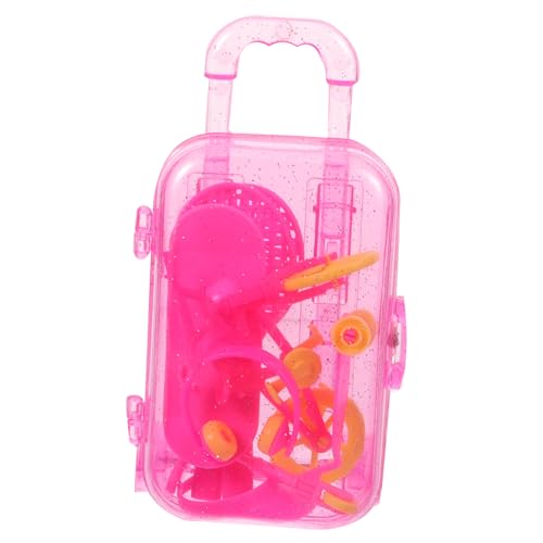 ERINGOGO 1 Satz doll Accessories rollkoffer reisekoffer minihut Dollhouse playmobile Toy Set Buggy Spielzeugtransportbox für Minifahrrad für Puppenhaus Puppenhauszubehör Plastik von ERINGOGO