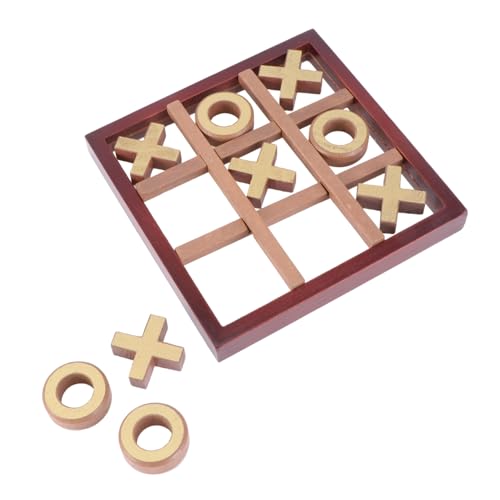 ERINGOGO 1 Satz xo Schach interaktives Interactive Toys brettspiele pädagogische Spiele Lernspielzeug Spielspielzeug für Spieler hölzern Brown von ERINGOGO