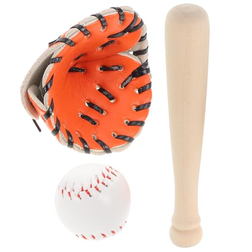 ERINGOGO 1 Set Baseball-Spielzeug Puppenhaus Baseball-Set Miniatur-Sportball Zum Basteln Baseball-Mini-Dekoration Sport-Miniatur-Versorgung von ERINGOGO