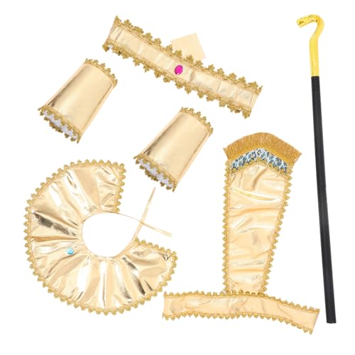 ERINGOGO 1 Set Ägyptischer Kostüm Set Für Party Cosplay Komplettes Halloween Performance Outfit Zubehör von ERINGOGO