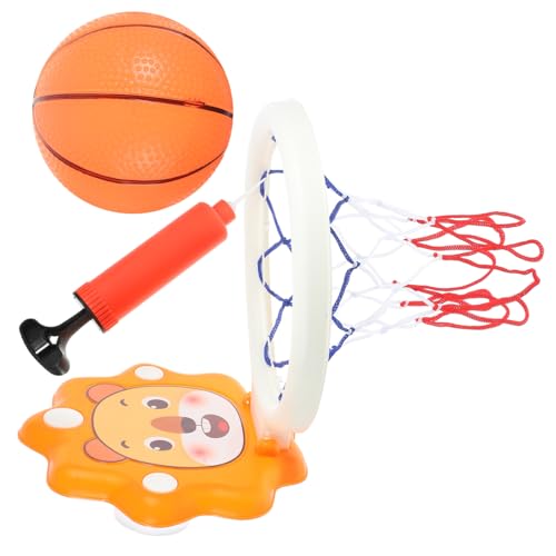 ERINGOGO 1 Set Hängender Basketballständer Prallen Netz Drinnen Schwimmbad Korb Tür Basketballrahmen Für Cartoon-basketballkörbe Indoor-basketballkörbe Orange Plastik von ERINGOGO