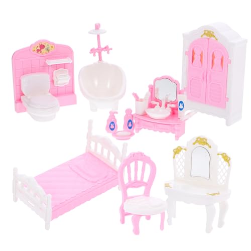 ERINGOGO 1 Set Mini Möbel Set Puppenhaus Möbel Puppenhaus Puppenmöbel Miniaturmodelle Mini Badezimmermöbel Puppenhaus Dekor Miniatur Möbel Dekor Spielzeug Raumdekoration von ERINGOGO