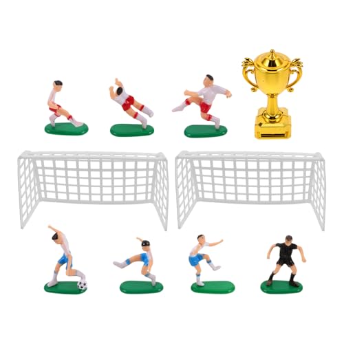 ERINGOGO Mini Gold Trophy Fußball Modell Für Puppenhaus Sport Themen Kuchen Dekoration Spielzeug Zubehör Kunststoff Figur von ERINGOGO