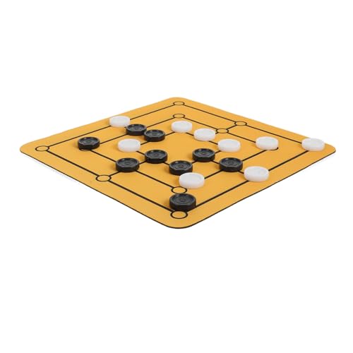 ERINGOGO 1 Set Morris Chess Nine Herren Morris Einzigartige Schachbretter Party Schreibtisch Brettspiele Dekorative Schachbretter Tragbares Heim Schachbrettspiel Party Festival Brettspiel von ERINGOGO