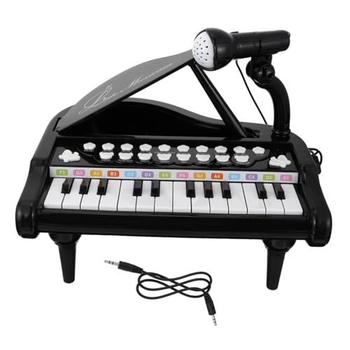 ERINGOGO 1 Set Piano Tastatur Spielzeug Musikalisches Spielzeug Lernen Bildung Musical Spielzeug (schwarz) von ERINGOGO