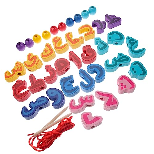 ERINGOGO 1 Set Von Kindern Bildungsspielzeug Kinder Arabisch Alphabet Spielzeug Lernen Holzblöcke von ERINGOGO